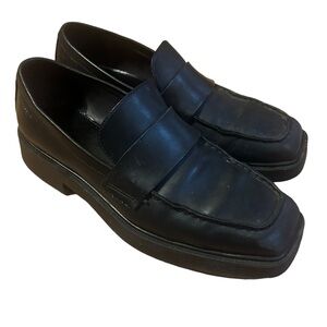 Vegabond Dorah Black Leather Loafers Size 40
